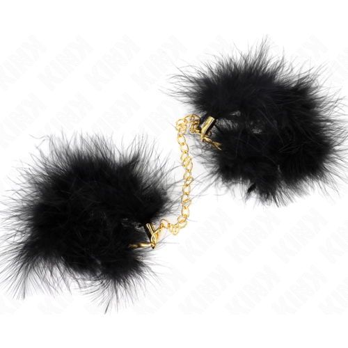 Χειροπέδες KINK Wrist Restraint Modelo 2 με πούπουλα και αλυσίδα