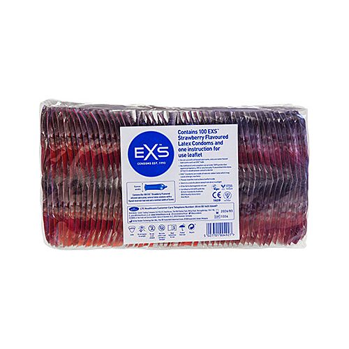 Προφυλακτικά Exs Strawberry Sundae με γεύση φράουλας
