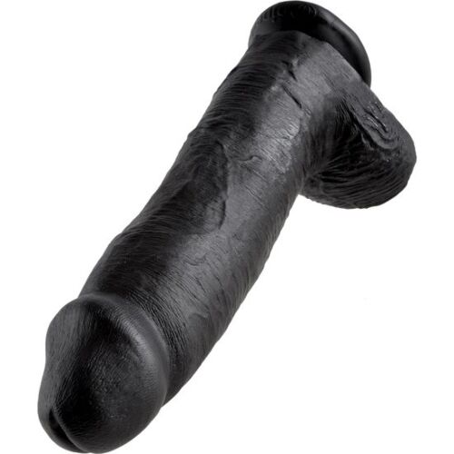 Ντίλντο KING COCK Black 30.48 cm με ρυθμιζόμενη βάση
