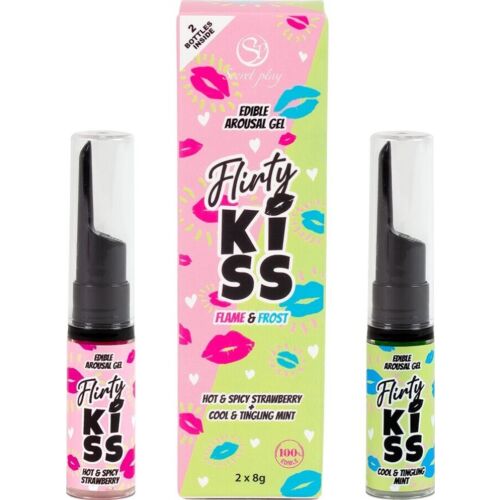 Γέλες Παραγωγής SECRETPLAY Flirty Kiss με Ερεθιστικές Αισθήσεις