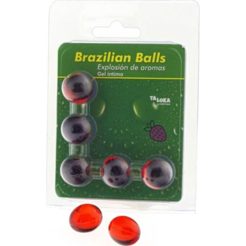 Λιπαντικό Taloka Bolas Brazilian Balls με γεύση φράουλα