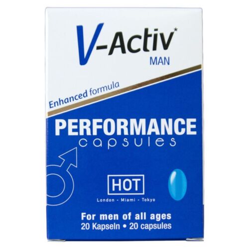 Κάψουλες HOT V-ACTIV MAN για υποστήριξη ανδρικής ενέργειας