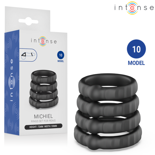 Δαχτυλίδια INTENSE FOR HIM Model 10 | Σετ 4 Δαχτυλιδιών