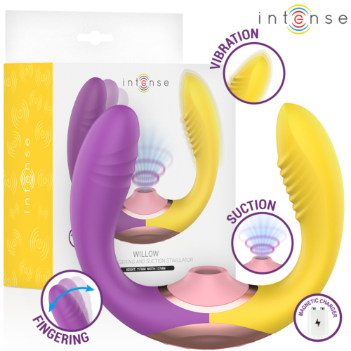 Διεγέρτης INTENSE HIGH TECH WILLOW 3-in-1 με αναρρόφηση και δόνηση