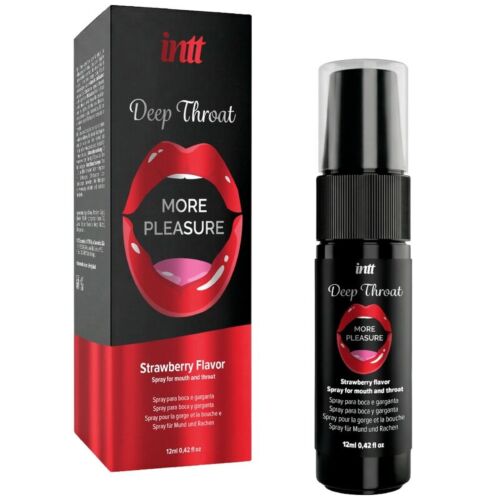 Σπρέι Στοματικό INTT Deep Throat με γεύση φράουλα
