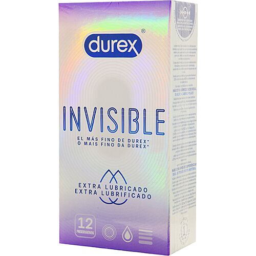 Προφυλακτικά Durex Invisible Extra Λιπαντικό 12 Τεμάχια