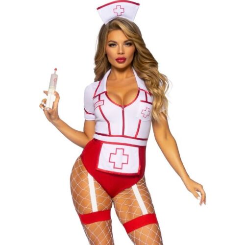 Στολή νοσοκόμας LEG AVENUE COSTUMES Κόκκινο/Λευκό S