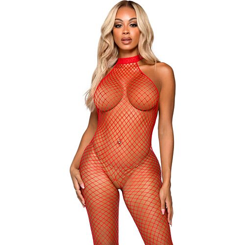 Bodystocking Leg Avenue Le Frivole με λαιμόκοψη