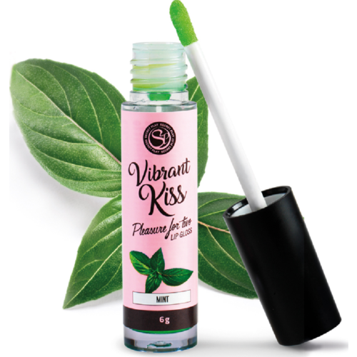 Λάδι SECRETPLAY Vibrant Kiss με γεύση μέντας και δόνηση