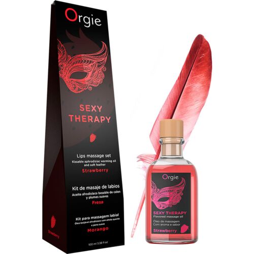 Λάδι Μασάζ Orgie Lips Massage Kit με Θερμαντικό Εφέ