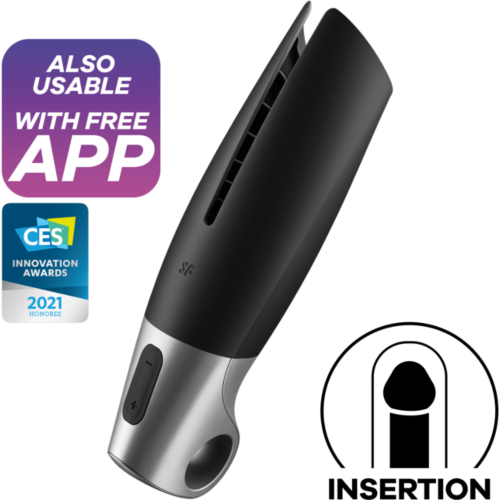 Αυνανιστήριο SATISFYER MEN POWER MASTURBATOR με εφαρμογή
