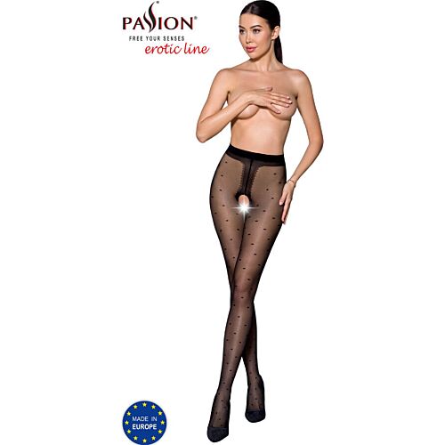 Κάλτσες Passion Woman Garter & Stock με άνοιγμα