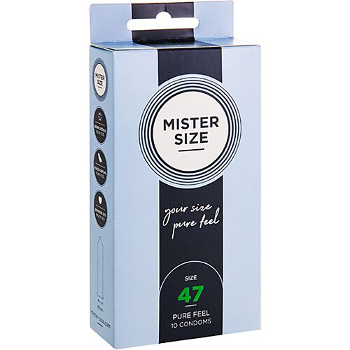 Προφυλακτικά MISTER SIZE XS 47 mm - Ασφαλής θερμοκρασία και ύφασμα