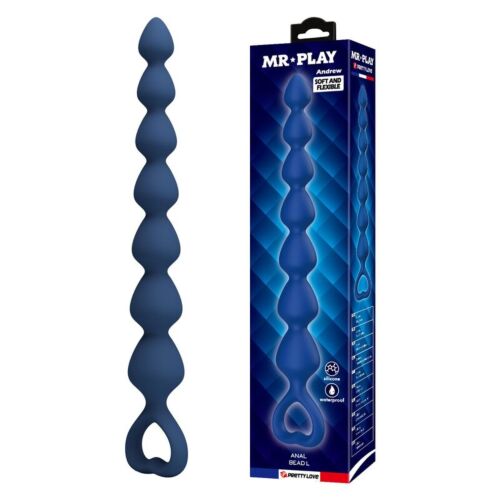 Ερωτικά παιχνίδια MR PLAY Silicone Beads 26.7 cm με Δαχτυλίδι