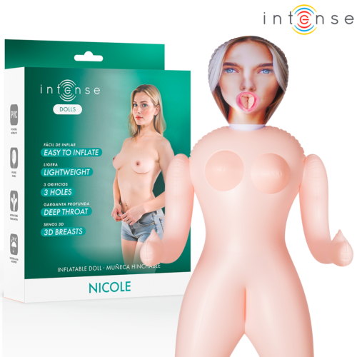 Κούκλα Intense Dolls Nicole με τρεις οπές