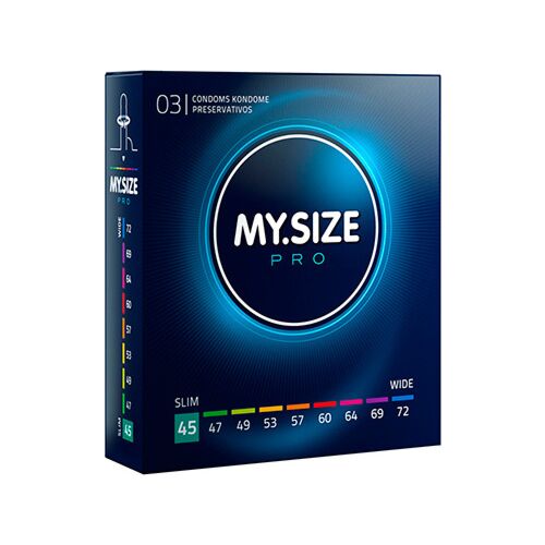 Προφυλακτικά MY SIZE PRO 45 mm | Άνετη εφαρμογή και ευαισθησία