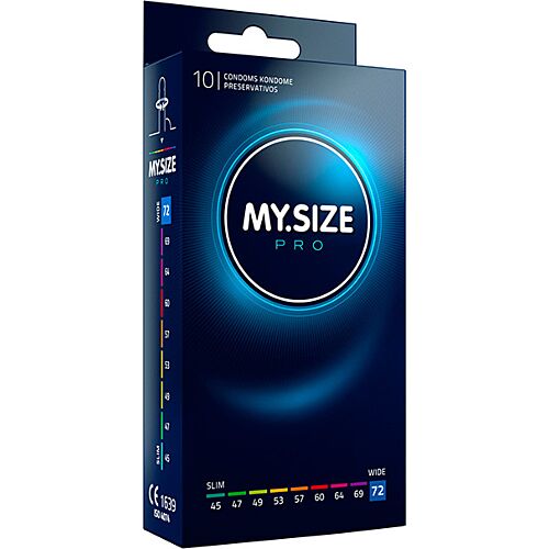 Προφυλακτικά My.Size PRO ΤΑΛΛΑ 72 με 72 mm πλάτος