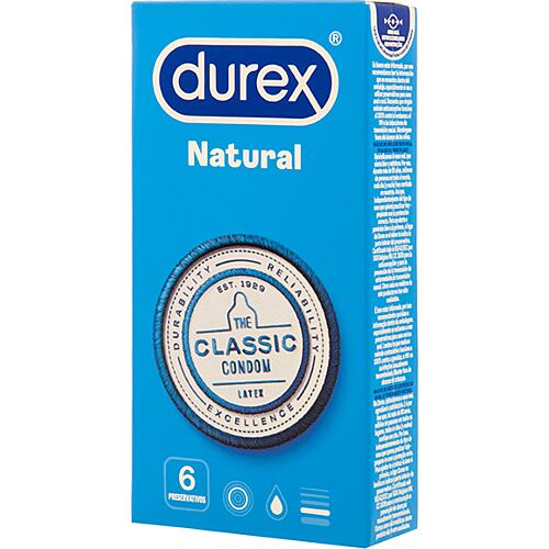 Προφυλακτικά Durex Natural Classic με εύκολη τοποθέτηση