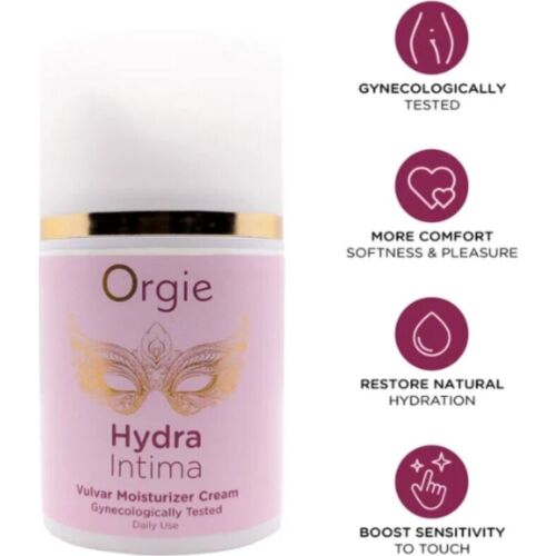 Κρέμα καθημερινής ενυδάτωσης αιδοίου ORGIE HYDRA INTIMA 50 ml
