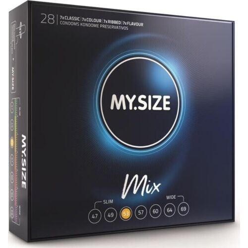Προφυλακτικά MY SIZE MIX 53 MM - 28 Τεμάχια