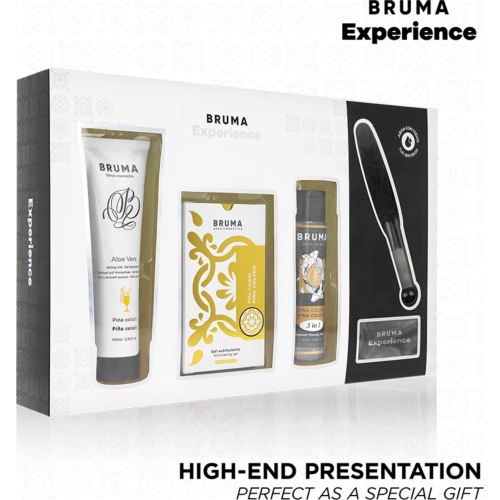 Σετ μασάζ BRUMA Xperience - Πακέτο Γλυκιά Πινα Κολάντα με Ενισχυτή Οργασμού