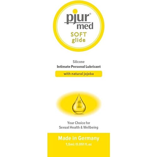 Λιπαντικό PJUR MED SOFT GLIDE 1.5 ML για ευαίσθητες βλεννώδεις μεμβράνες