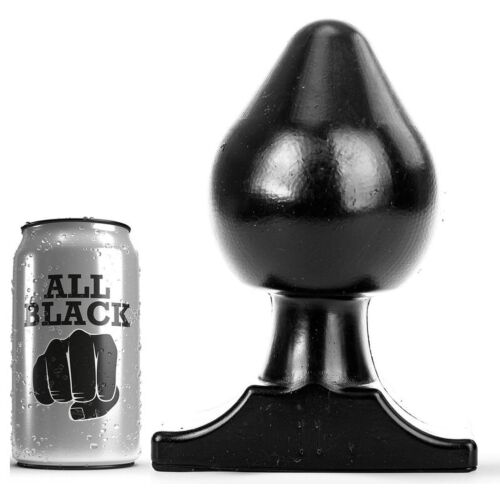 Buttplug ALL BLACK 19 cm με σταδιακή διεύρυνση