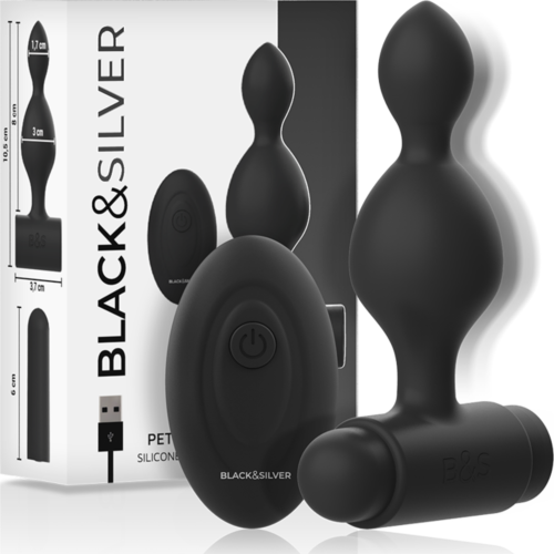 Plug Anal BLACK&SILVER Tucker με τηλεχειριστήριο