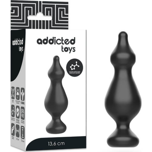 Πρόσθετος Πλαγκ Anal Addicted Toys 13.6 cm για αρχάριους