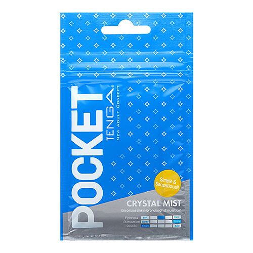 Αυνανιστήριο Tenga Pocket Crystal Mist με έντονες υφές