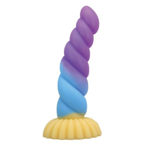 Ντίλντο POWER MONSTERS UNICORN TRICOLOR 22 cm με Διεγερτικά Σχήματα