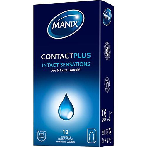 Προφυλακτικά Manix Contact 12 Τεμ με Επιπλέον Λιπαντικά