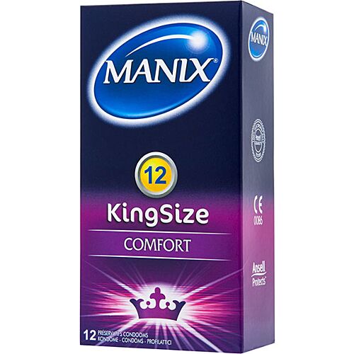Προφυλακτικά Manix King Size 12 τεμάχια με άνετη εφαρμογή