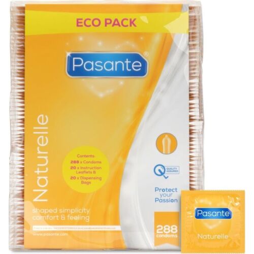 Προφυλακτικά Pasante Naturelle 288 μονάδες - Υπερβολικά λιπαντικά