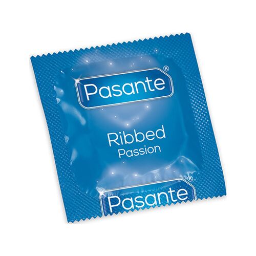 Προφυλακτικά Pasante Ribbed Passion με ριγωτές επιφάνειες