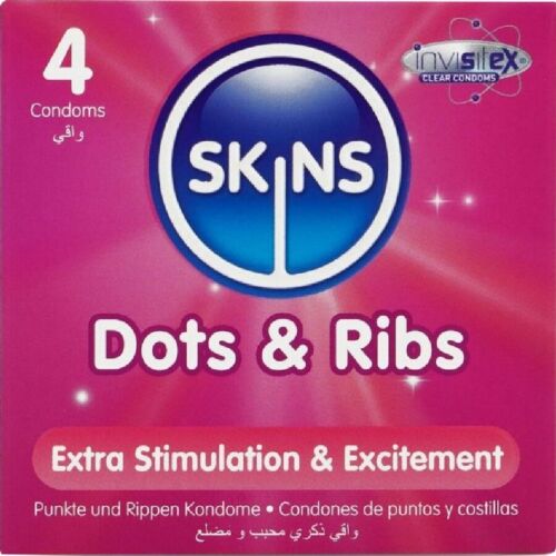Προφυλακτικά Skins Dots & Ribs με Υφή