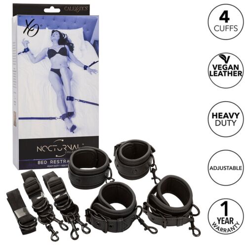 Set Bondage CALEXOTICS Nocturnal με ρυθμιζόμενες χειροπέδες