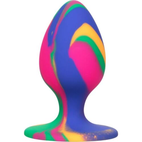Plug Anal CalExotics Cheeky Medium Tie-Dye με Βάση Αναρρόφησης