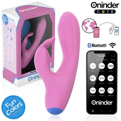 Δονητής ONINDER CUTE Love Bunny με app και διπλή διέγερση