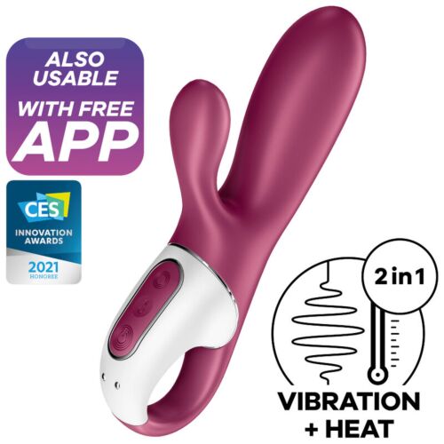 Δονητής Satisfyer Hot Bunny με θέρμανση και έλεγχο μέσω εφαρμογής