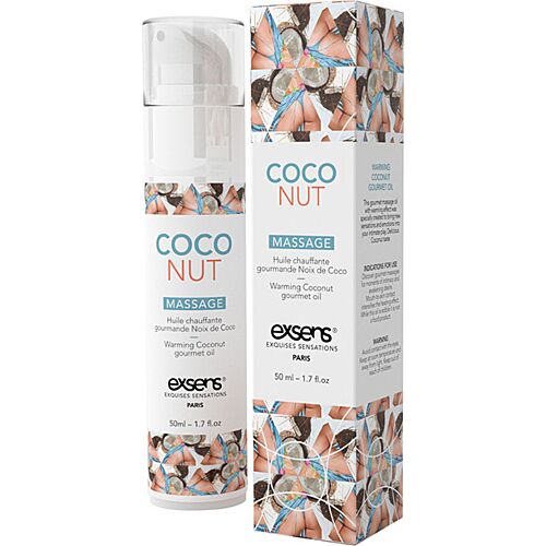 Λάδι Μασάζ 50ml Exsens Warming Gourmet Coconut με γεύση καρύδας