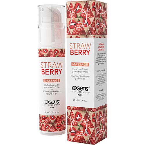 Λάδι Μασάζ Exsens Warming Gourmet 50ml με γεύση φράουλα