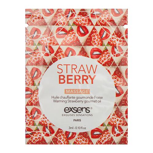 Λάδι Μασάζ Exsens Warming Gourmet Φράουλα 3ml