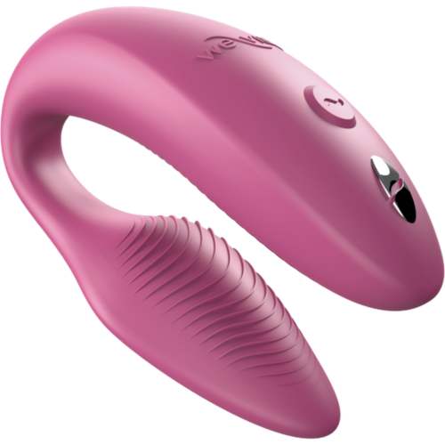Ροζ ρυθμιζόμενος δονητής ζευγαριών WE-VIBE SYNC 2