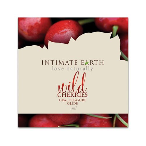 Λιπαντικό Intimate Earth Wild Cherry 3ml με γεύση κεράσι