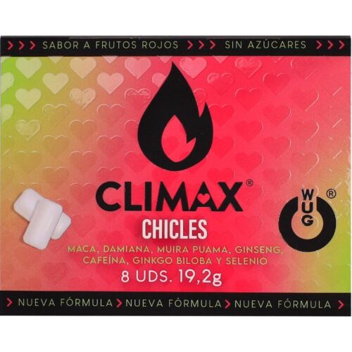Τσίχλα WUG GUM WUG CLIMAX - Φόρμουλα αναζωογόνησης με Guarana