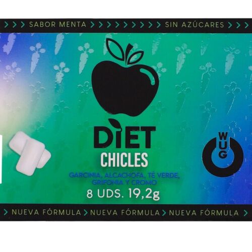 Χαλάρωσης Τσίχλες WUG GUM WUG DIET με γεύση μέντας