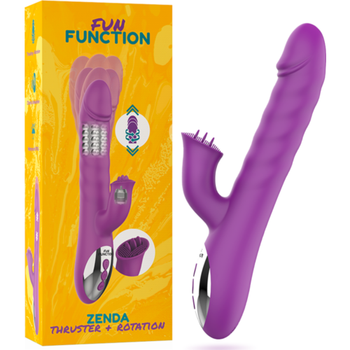 Δονητής FUN FUNCTION ZENDA με διπλή διέγερση