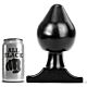 Buttplug ALL BLACK 19 cm με σταδιακή διεύρυνση