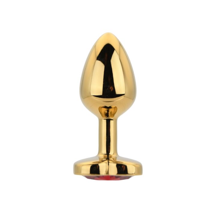Butt Plug Toosh Heart Shaped Gold Με Κόκκινο Πετράδι Butt Plug Toosh Heart Shaped Gold Με Κόκκινο Πετράδι